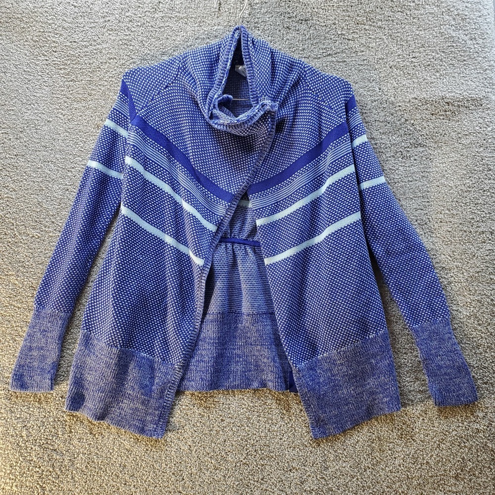 Ivivva Sweater Girls 10 Purple Wrap Cardigan Knitted Open Front Outdoor Casual